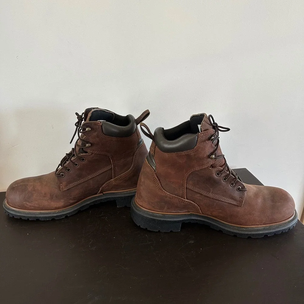 NEW Red Wing DynaForce 6-Inch Waterproof Steel Toe Work Boots Brown Leather Mens